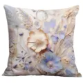 Floral Digital Print Throw Pillow Cover Soft Decorative Cushion Cover for Sofa Home Decor - A1654-16