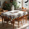Τραπεζομάντιλο Halloween ορθογώνιο πολυεστέρα τραπέζι φαγητού διακόσμηση πάρτι θέμα - 40x60cm / HZB904-11