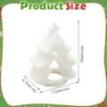 Weihnachtsbaum leuchtende Dekoration Größendetails und genaue Produktabmessungen Grafik. - XS3D023 (Weiß Verkauft) / Kerzenlampe mit warmem Licht