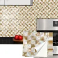 Autocollant de carrelage en mosaique de nacre pour credence de cuisine et decoration murale. - 10x10cm 10 Pièces / TS413