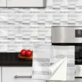 Adhesif carrelage marbre detail mur cuisine, autocollant impermeable film cristal deco. - 10x10cm 10 Pièces / TS377