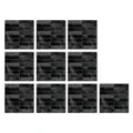 Adesivi per piastrelle marmo nero impermeabile autoadesivo decorazione murale PVC 10pz - TS378