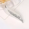 Élégante pince à cheveux latérale en alliage de perles et strass, design en cristal. - Style Arête de Poisson (H009646)