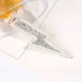 Pince à cheveux éclair en alliage d'aluminium, strass et perles, barrette tendance. - Style Éclair Argenté (H009686 Argent)