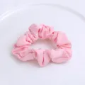 Chouchou en tissu rose haute élasticité support de queue de cheval accessoire variante - Rose
