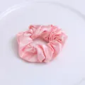 Chouchou à cheveux en satin rose pour femme, attache queue de cheval élastique douce accessoires. - Rose