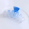 Blue gradient wave hair claw clip for women, stylish minimalist Korean hair accessory - HS02843 Blue