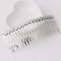 Peigne à cheveux de mariée en strass argenté accessoire mariage géométrique 11cm - Peigne à Cheveux Strass (FS20344)