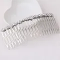 Silver rhinestone hair comb bridal wedding crystal hair accessory side comb 10.5cm long. - Rhinestone Hair Comb (FS20348)