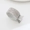 Pince à cheveux étincelante en strass, support de queue de cheval en cristal pour femmes tous les - Pince à Cheveux Strass Queue de Poisson(HS02575)