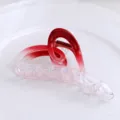 Red Gradient Wavy Hair Claw Clip Minimalist Acrylic Shark Hair Clip for Women Styling - HS02847 Red