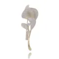 Elegant Gold Calla Lily Flower Zircon Brooch Luxury Lapel Pin Accessory for Suit Jacket - K00227 Gold