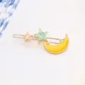 Jolie epingle a cheveux etoile lune clip lateral en metal accessoires de cheveux frais style - Rose Bleu Jaune