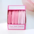 Pink seamless hair ties high elasticity hair bands cute candy color hair accessories box - Pink Gradient Series