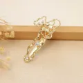 Goldener Strass Teddy Bär Haarspange elegante Legierung Haarnadel Mode süße Seitenklammer - Bär Strass Seitenklammer(H010003 Strass) / Gold