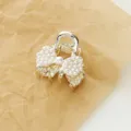 Jolie mini pince à cheveux nœud perle en alliage accessoire élégant pour femmes. - HS02617