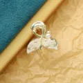 Mini molletta per capelli di perla per donne, accessorio per capelli in lega floreale quotidiana. - HS02616