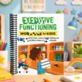 Kids executive functioning workbook with spiral binding, engaging learning activities. - A5 / Yellow