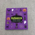 Βιβλίο συνταγών Halloween, τετραγωνισμένο μωβ εξώφυλλο με τρομακτικές εικόνες, 21εκ. - Μωβ / 210 Φύλλα
