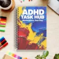 Εικονογραφημένο σημειωματάριο art therapy ADHD οργανωτής εργασιών σπείρα για καθημερινά - Στυλ 1