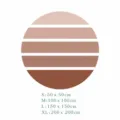 Boho bohemian wall sticker geometric circle stripe mural self-adhesive PVC wallpaper - S