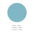 Autocollant mural rond style boho adhésif PVC papier peint déco salon bleu clair - S / TMS023 Bleu Glacial