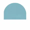 Boho arch wall sticker detail view showing size chart and dimensions for home decor PVC sticker. - TMS024 Ice Blue
