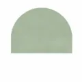 Boho green arch wall sticker detail view showing multiple size chart options for home decor. - TMS024 Bean Green
