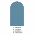 Arch wall sticker detail showing various size options from S to XL for boho home decoration. - TMS025 Light Blue