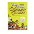 Detail view of the children street smart educational book cover, showing vivid cartoon illustrations. - Colorful