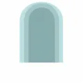 Arch shape product size chart detail showing S to XL dimensions for boho home decor items. - TMS034 Style C