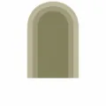 Boho arch wall sticker variant size chart showing multiple dimensions from S to XL size options. - TMS034 Style D