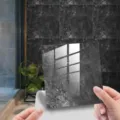 Dark marble tile sticker waterproof anti-slip wall sticker minimalist self-adhesive floor paper - DLS009 / 10 Pieces