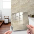 Waterproof marble tile sticker peel and stick wall paper self adhesive home decor 1pc. - DLS012 / 10 Pieces