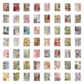 Ancient style aesthetic illustration stickers grid detail view, ideal for phone case decor. - Ancient Style Illustration