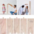 Hölzerne Kinder Messlatte Wachstumslineal Puzzle Holz Heimdekoration 40 bis 170 cm - Stil B Größenmesslatte