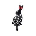 Acrylic Rabbit Garden Stake Outdoor Yard Art Decorative Lawn Silhouette Black Polka Dot Cute - Style A