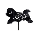 Acrylic dog garden stake yard art silhouette outdoor decorative lawn ornament for backyard decor - Letter B