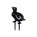 Acrylic duck yard art stake garden decoration outdoor lawn sign silhouette ornament - Style C / Black