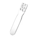 Clear acrylic herb stripper tool detail, designed for efficient leaf removal from kale and greens. - 3.5x17.5cm Thickness 4mm / Acrylic Style Approx 24g