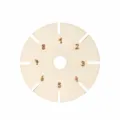 Runde Holz Kumihimo Flechtscheibe Handwerk Webplatte DIY Armband Herstellung Werkzeug - Stil A / 1 Stück (Durchmesser 8cm)