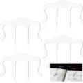 Transparent acrylic music book clip and page holder designed for piano practice and reading. - Music Bookmark