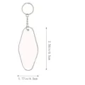Blank acrylic keychain blanks DIY motel key tags clear diamond shape blanks set. - Diamond Hotel Card Style / 6.5x4.5cm (30 Sets)