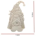 Unfertiger hölzerner Weihnachtsgnom DIY Handwerk Rohholz zum Bemalen Heimdekoration 12.9cm - Nr. 2 / 10er Pack