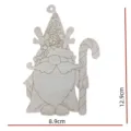 Unfertiger hölzerner Weihnachts-Gnom DIY Rohholz Handwerksmalerei Heimdekoration 12.9cm - Nr.3 / 10er Pack