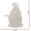 Unbehandeltes Holz Weihnachtsgnom Rohling DIY Handwerk Malerei Heimdekoration Hängeornament. - Größe 5 / 10er Pack
