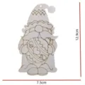 Unfinished wooden Christmas gnome cutout blank DIY craft painting home decor piece - No. 1 / 10 Pieces/Pack