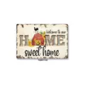 Vintage metal tin sign with rustic farmhouse sunflower welcome home design for wall decor. - Vintage Metal Sign(TA8017-02) / 20x30cm