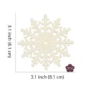 Hölzerner Schneeflocken Weihnachtsbaum Anhänger DIY unbemalter hohler Holz Deko Neu. - Schneeflocke Stil 2 (LT395-2) / 10er Pack