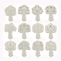 Hölzerne Blumenstrauß Formen für Kinder DIY Malerei Handwerk Lasergeschnittene Holz Deko Set - 12-teiliges Set